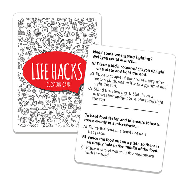 The Amazing Life Hacks Card Game