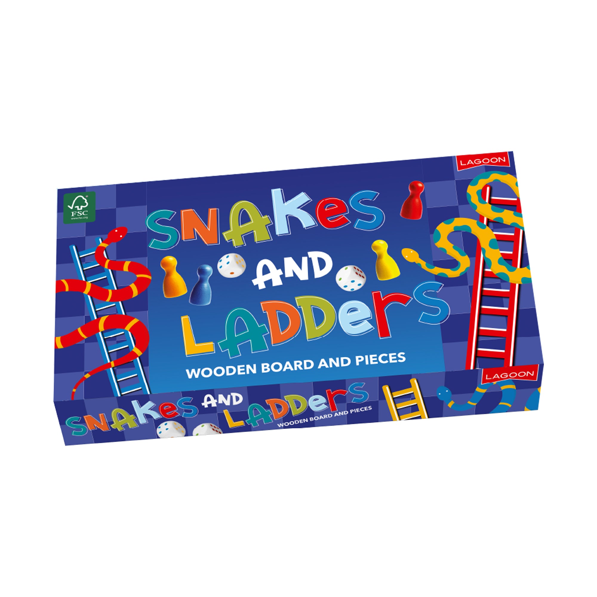 Wooden Snakes & Ladders