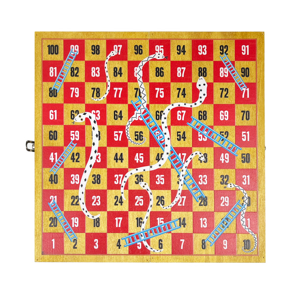 Wooden Snakes & Ladders