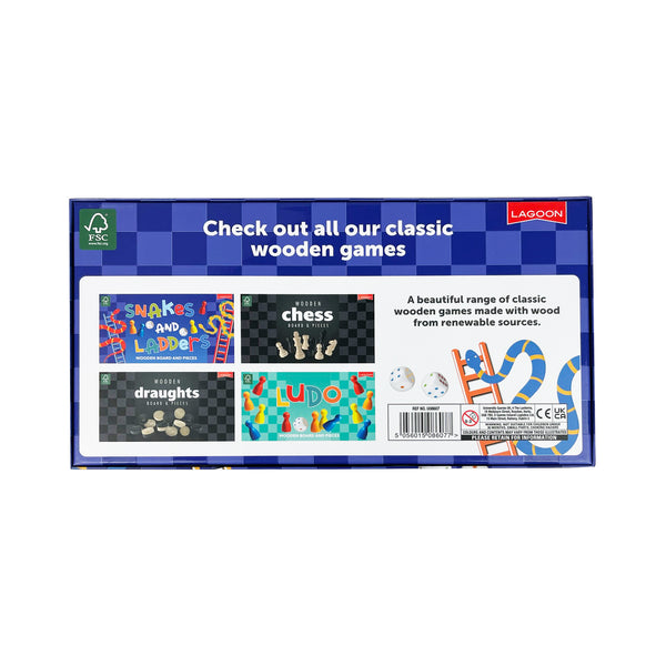 Wooden Snakes & Ladders