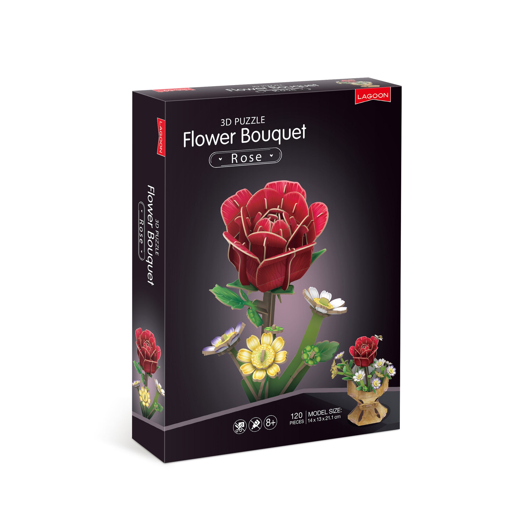 Rose Flower Bouquet - 3D Puzzle