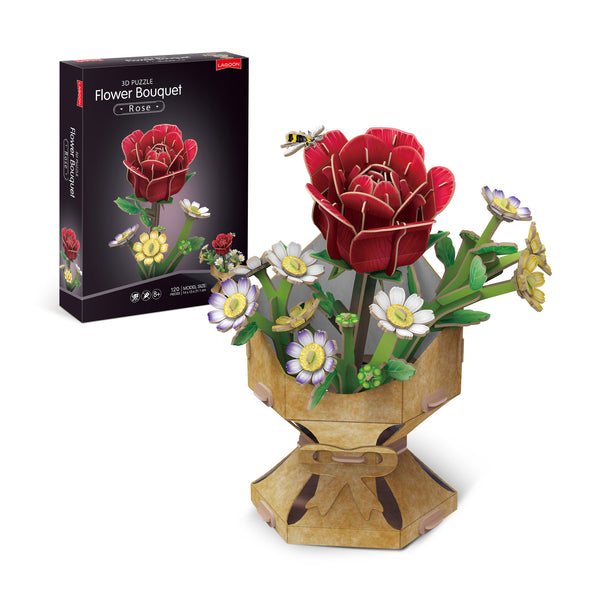 Rose Flower Bouquet - 3D Puzzle