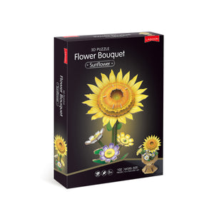 Sunflower Flower Bouquet - 3D Puzzle